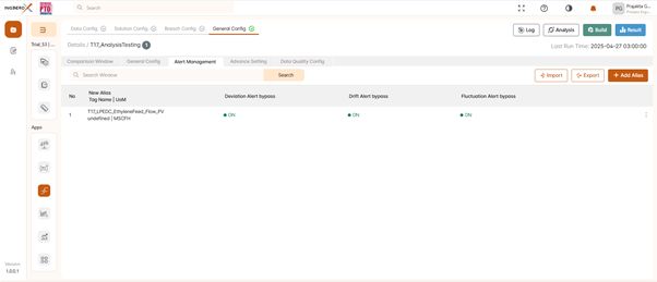 General Config : Alert Management